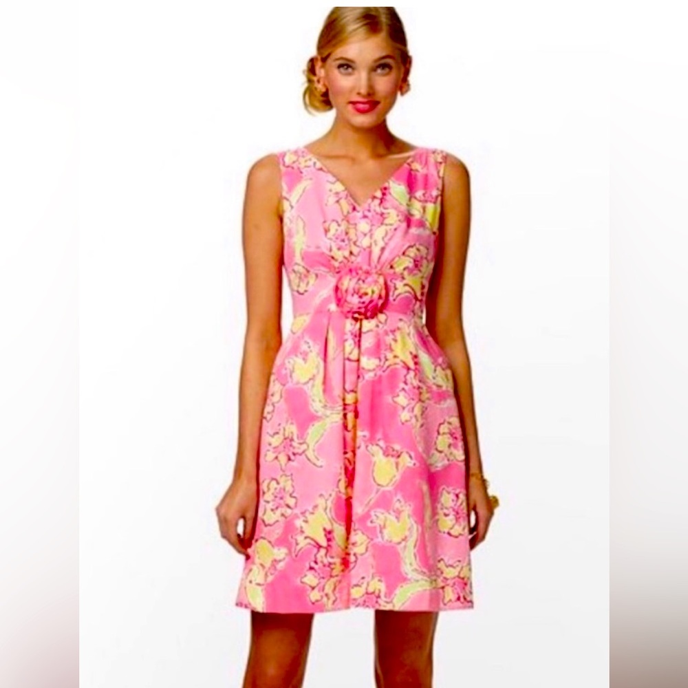 Lilly Pulitzer Hotty Pink Day Parker Dress size 6